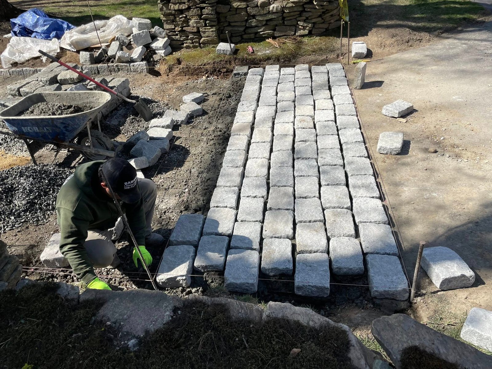 stone driveway