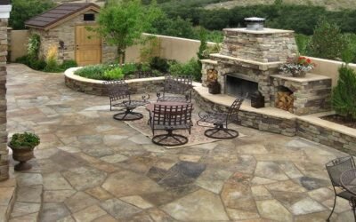 “Beautiful Patio with Rustic Finish”